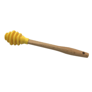 Honey Drizzle Spoon – Food‑Grade Wood Handle with Grooved Head